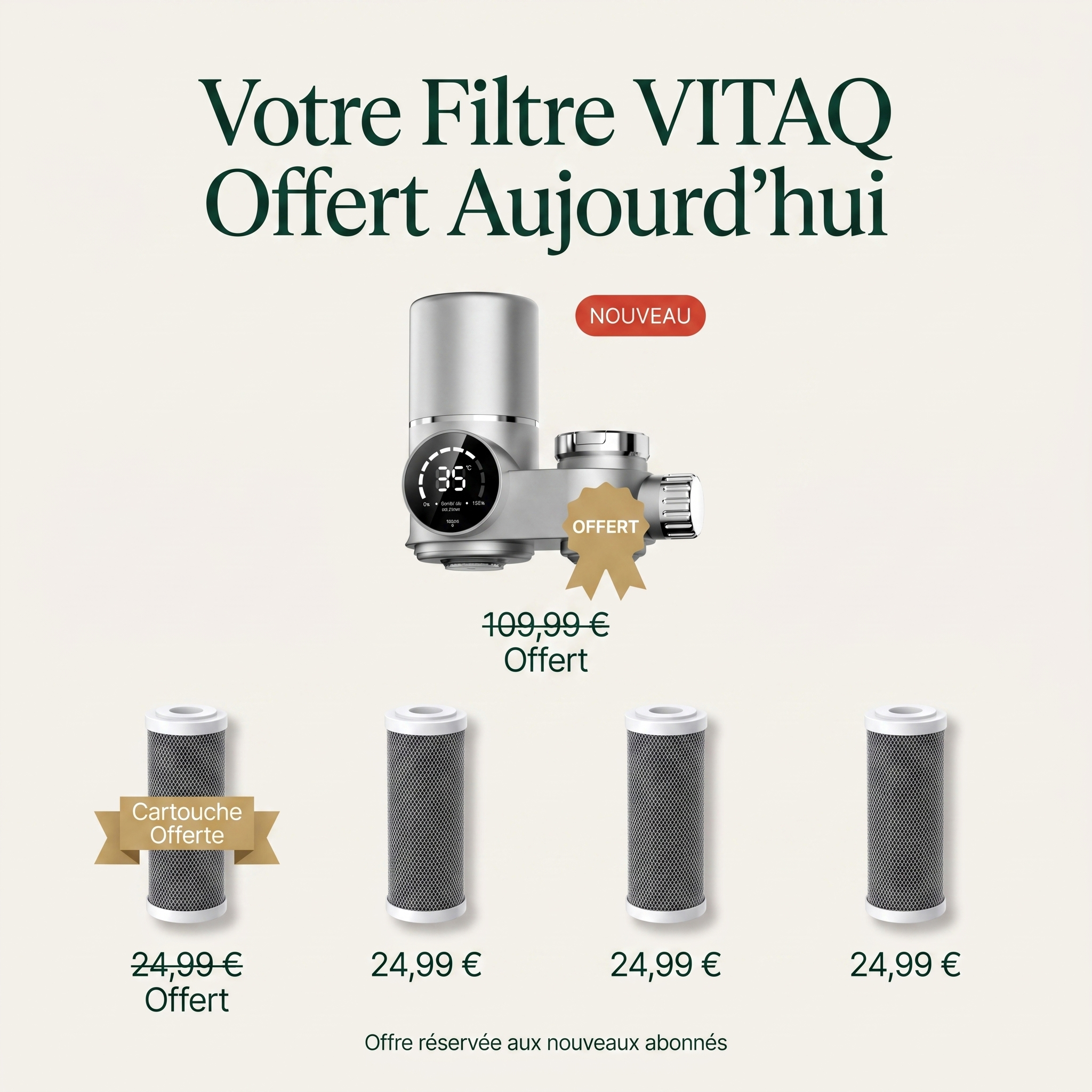 Filtre VITAQ — Pack Essentiel
